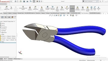 Cutting Plier Assembly |Cable cutting pliers |3D view
