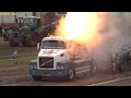 Truck pulling in tractor pulling at Total AGRI Beachpull
