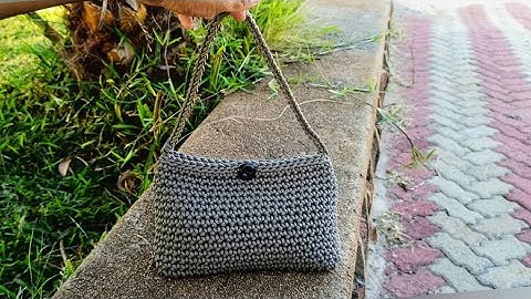 Simple crochet mini shoulder bag tutorial beginner friendly