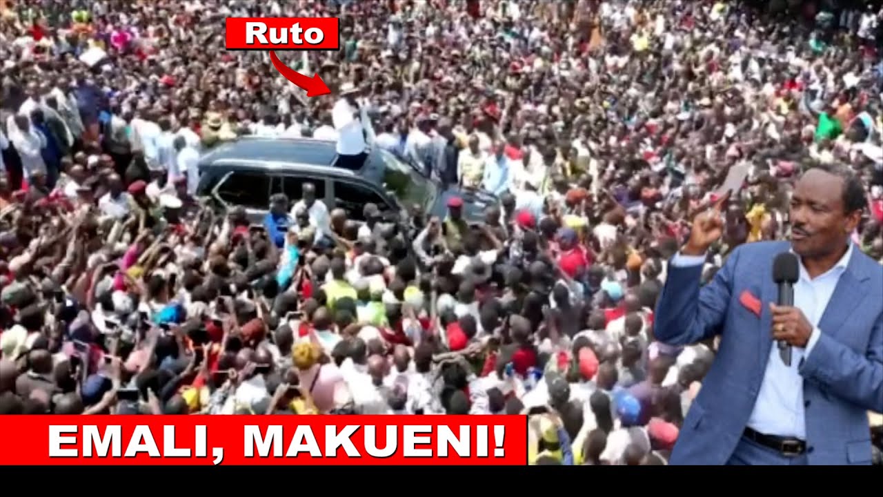Watch Full drama today in Emali after Ruto tried to take Kalonzo's Makueni bedroom by force by fire🔥