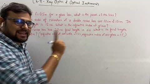Examples 9.6,9.7,9.8 : Ch 9 Ray Optics : Std 12 Phy : Lecture 13