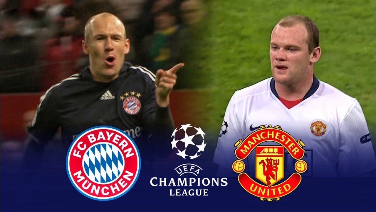 من الذاكرة : بايرن ميونخ ومان يونايتد /موسم 2009-2010/ذهاب وإياب ربع النهائى/ رؤوف خليف وعلى الكعبى