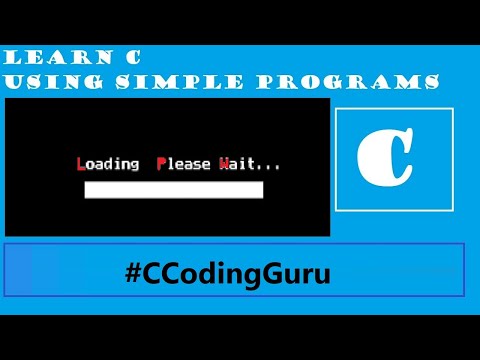 #CCodingGuru Progress Bar
