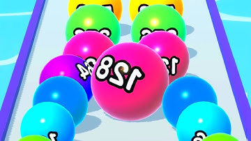 Ball Run 2048 Merge Number ! MAX LEVELS Gameplay Walkthrough New Update Part 118 android, ios