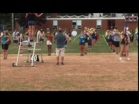 Big Walnut High School marching band practice 2018