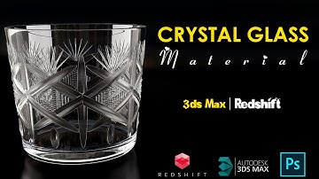 Create Realistic Crystal glass - 3ds Max Tutorial | Redshift Render | Photoshop | Create with Divay