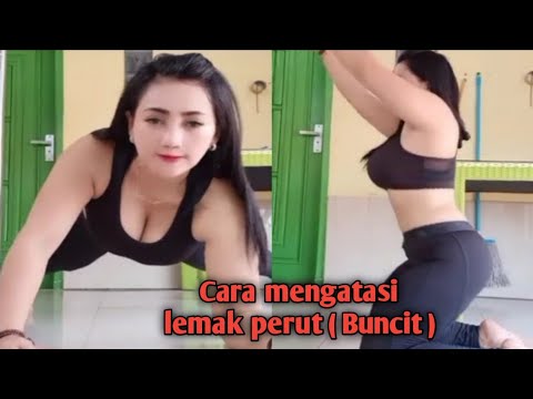 Body tante bahenol lagi senam memperkecil perut buncit || Lemak perut