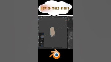 How to make stairs in Blender  #blender3d