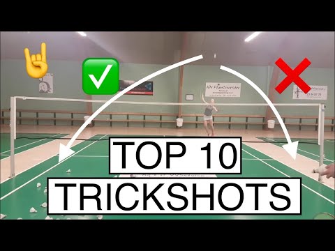 TOP 10 BADMINTON TRICK SHOTS – BadmintonExercises 🏸