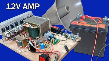 How to make 12VDC Amplifier for Horn or Hifi output 100W (part2 finish)