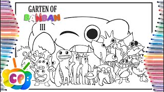 GARTEN of BanBan  CHAPTER 3 Coloring page / Color All Monsters /  Cartoon - On & On [NCS Release]
