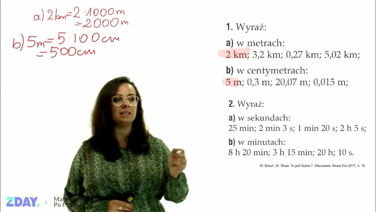 Wykonujemy Pomiary Sprawdzian Klasa 7 Brainly Jak zamieniać jednostki długości i czasu? | Fizyka 7 klasa - YouTube