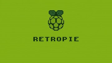 8-bit Game Boy style RetroPie Splash Screen with scanlines for Raspberry Pi