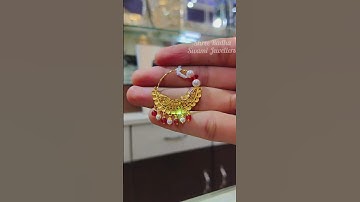 Nathiya design for daily use #shorts #jewellery #jewellerydesign #jewelry #gold #nath #srsj