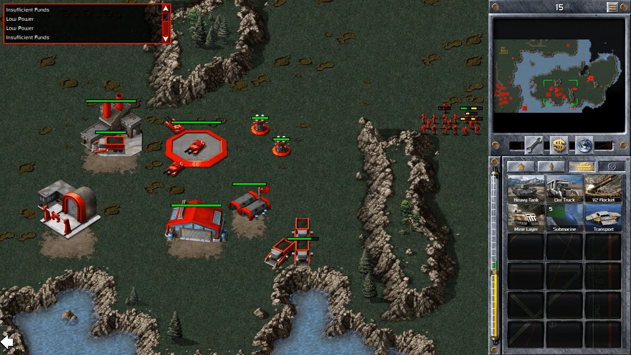 RED ALERT 1 REMASTERED SOVIET CAMPAIGN PART 3 (base building missions ...