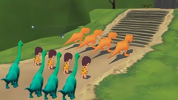 Dinosaur Shifting Run 🏃‍♂️🚗🚲🚦All Levels Gameplay Walkthrough Android,ios Max Level  19