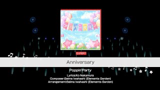 [Poppin'Party] Anniversary (Expert) *FULL COMBO* | BanG Dream!