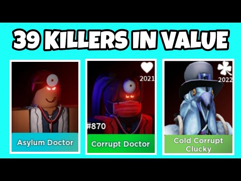 All 39 Killers In Value | Survive The Killer