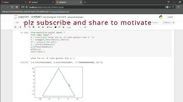 how to  plot triangle, square, pentagon etc  in python