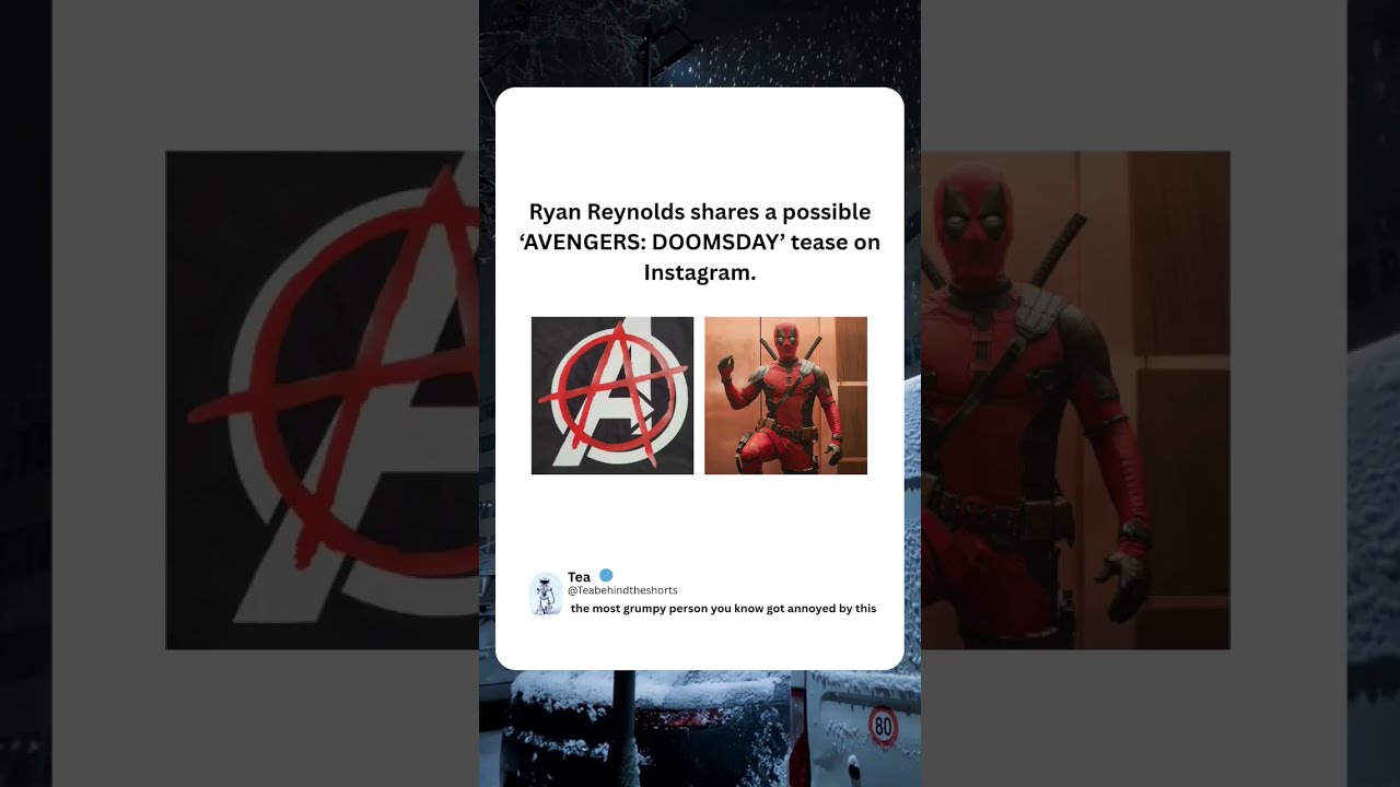 Ryan Reynolds Shares A Possible AVENGERS DOOMSDAY Tease On Instagram 