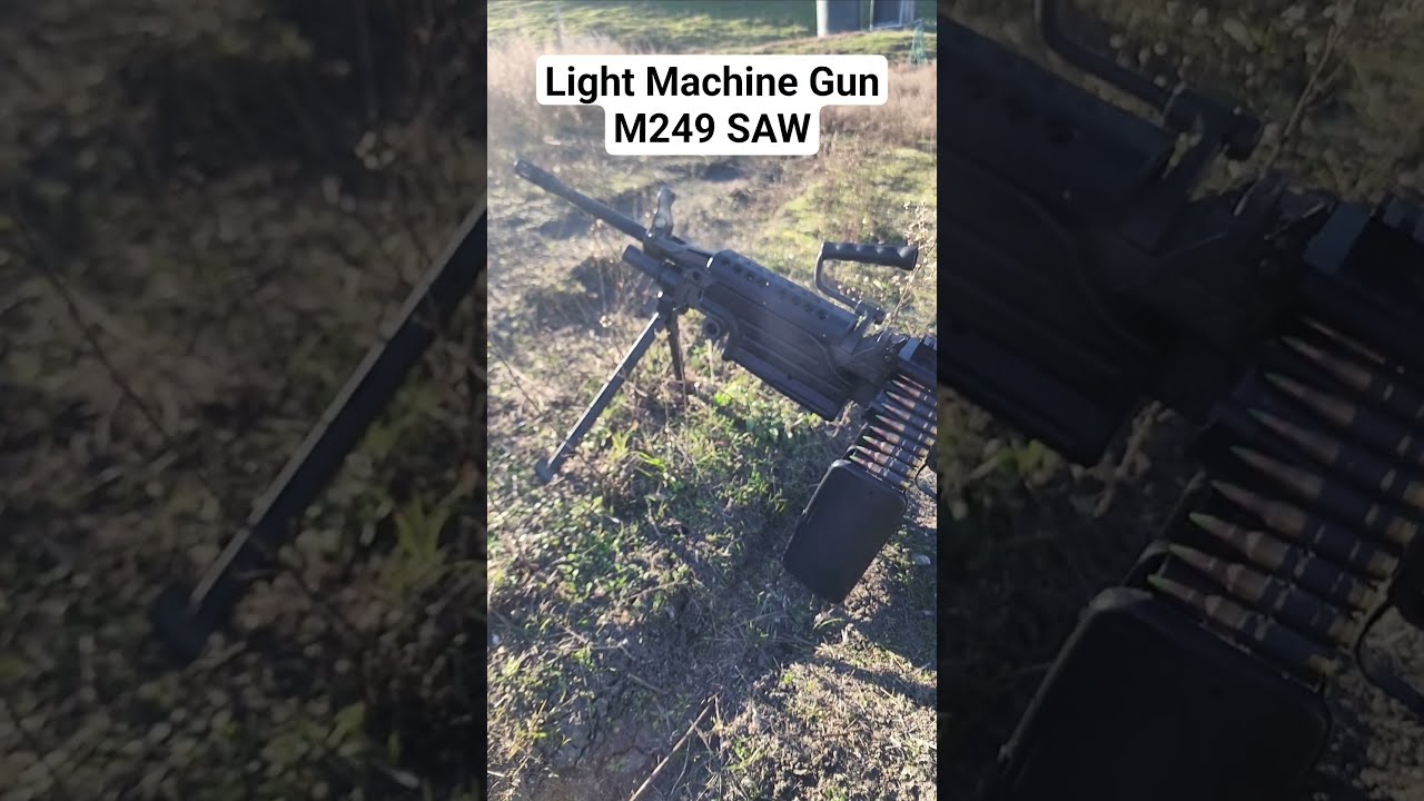The M249 SAW Squad Automatic Weapon 