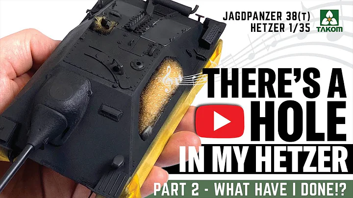 HOLY SMOKES! I've just cut a hole in my HETZER! Pt2. Takom 1/35 Early Hetzer Build & Paint Tutorial