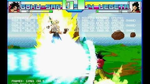 Mugen Goku ssj4 vs. Vegeta ssj4