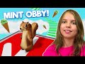 i played Mint Obby (spoiler alert... It was quite hard)