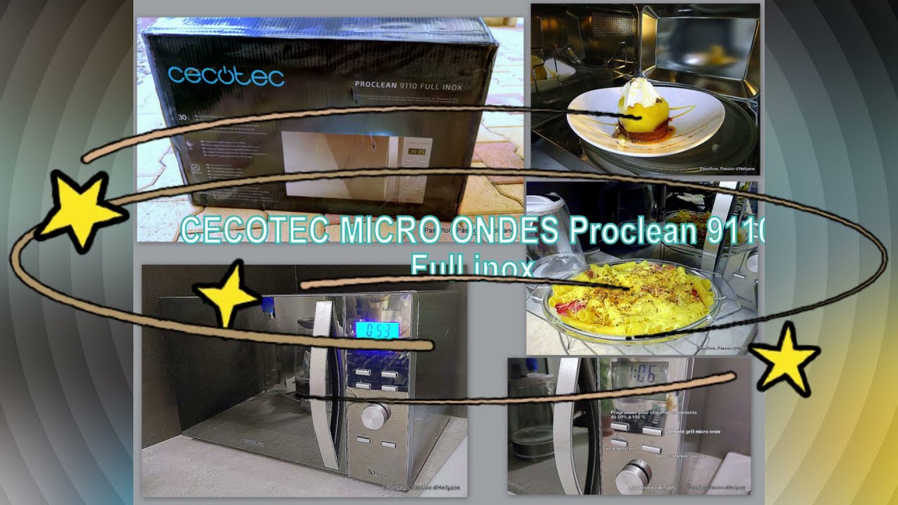 Explications MICRO ONDES PRO CECOTEC + recette gratin de pâtes 