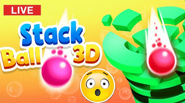 Live Stack ball 3d ⚽Highest Score Challenge 🎮 #stackbounce #shorts #viral #gaming #stackball #live