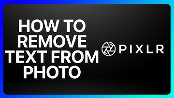 How To Remove Text From Photo In Pixlr Tutorial