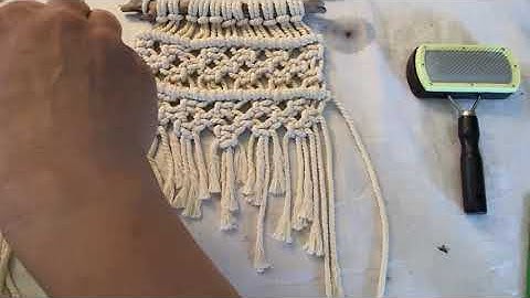 Macrame Wall Hanging Part 7: Adding tassels & fringe