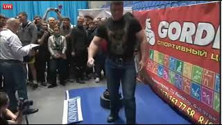 Andrey Pushkar domination handle lift (gladiator roller) 100.5kg left 105.5 Right