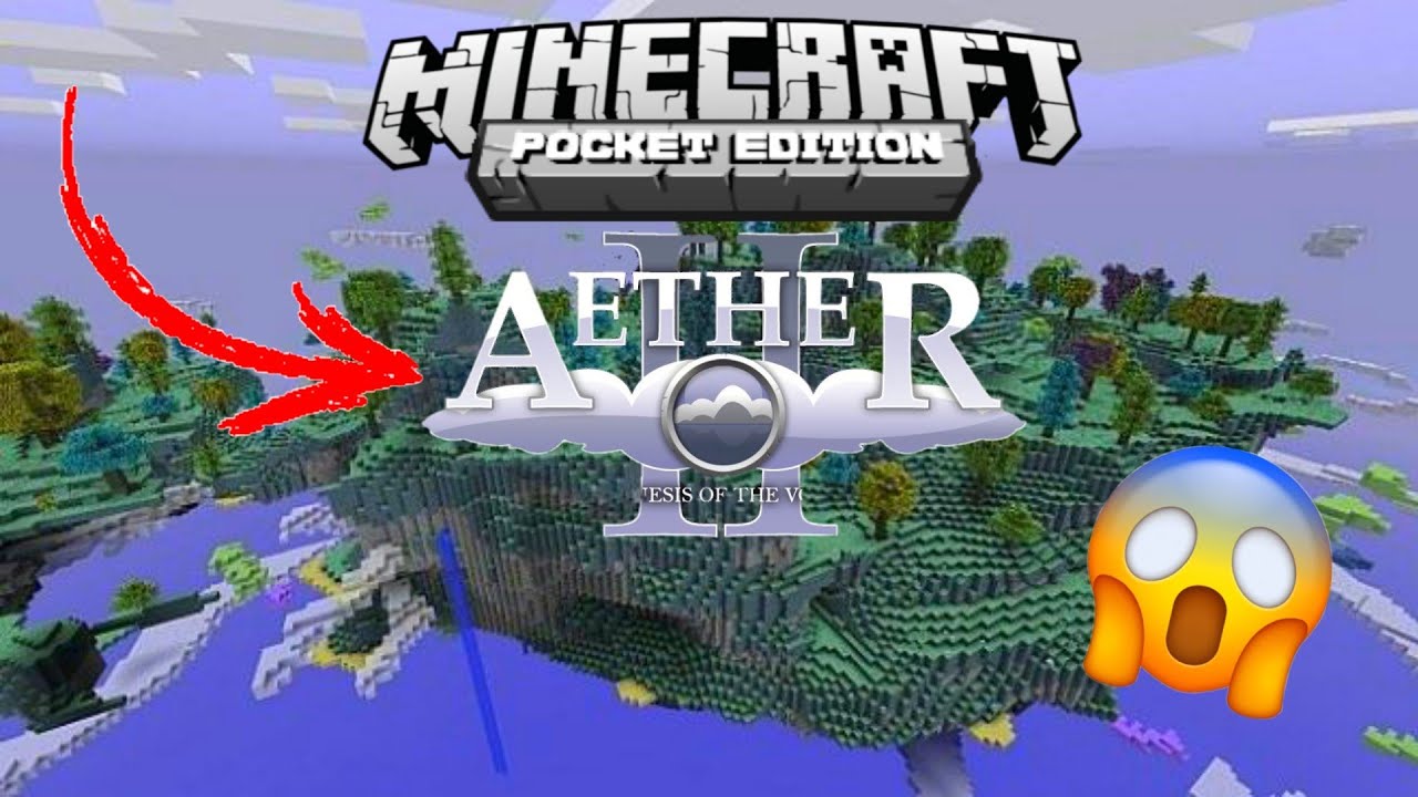 SAIU!!! ADDON DO AETHER NO MINECRAFT PE (BEDROCK) - YouTube