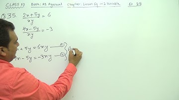 Class 10 (Ex 3B Q35) LE_in_2_Var (Book : R S Agarwal)