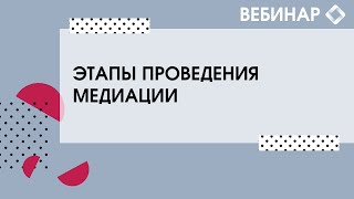 картинка: Этапы проведения медиации.