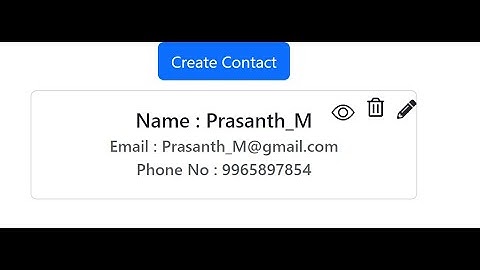 CRUD in React JS | Axios | useContext | Router V6 | Json-Server | Bootstrap in Tamil. (Part - 1)