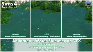 Bakies The Sims 4 Custom Content: Animated - Water Shimmering