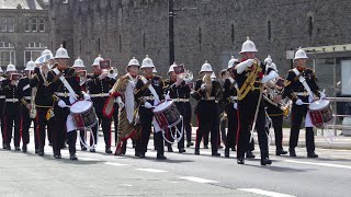 The Band Of Hm Royal Marines Freedom Of The City Of Cardiff Parade