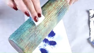 Textured Farmhouse Patina Tumbler Tutorial