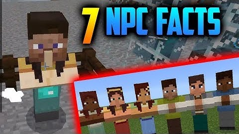 7 CRAZY FACTS & SECRETS about NPCs // Minecraft PE 1.8+