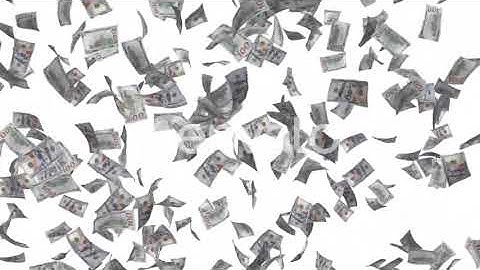 Money Rain Dollar Bills Falling | Motion Graphics - Envato elements