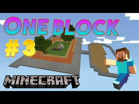 I Expand my island in one block minecraft - YouTube