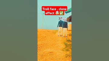 Troll face clone effect 🤯✅ #trollface #troll #clone #landing #edit #effects #superhero #shorts