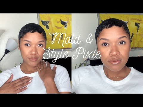 How I Mold & Style My Pixie Cut | Nia Long Inspired | LOVE!