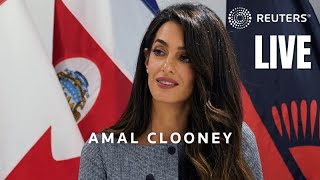 LIVE: Amal Clooney moderates event on human rights in Sudan