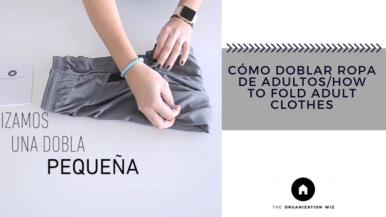 Cómo doblar ropa de adultos/ 