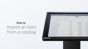 How to import items from retail catalogs