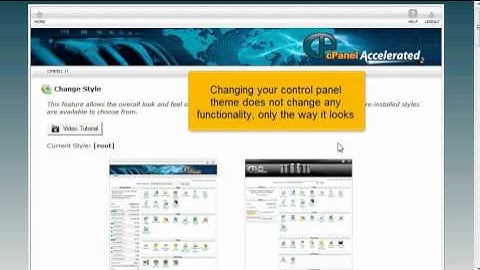 How to change your cPanel style