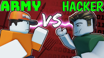 I GOT AN ARMY TO HELP ME FIGHT A HACKER - ROBLOX Combat Warriors
